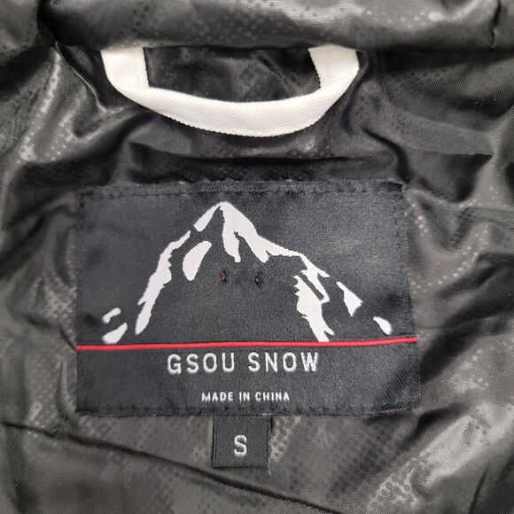 Gsou Snow Womens Pink/White Kangaroo Waterproof Baggy Snowboard Anarak Jacket S - Picture 10 of 16